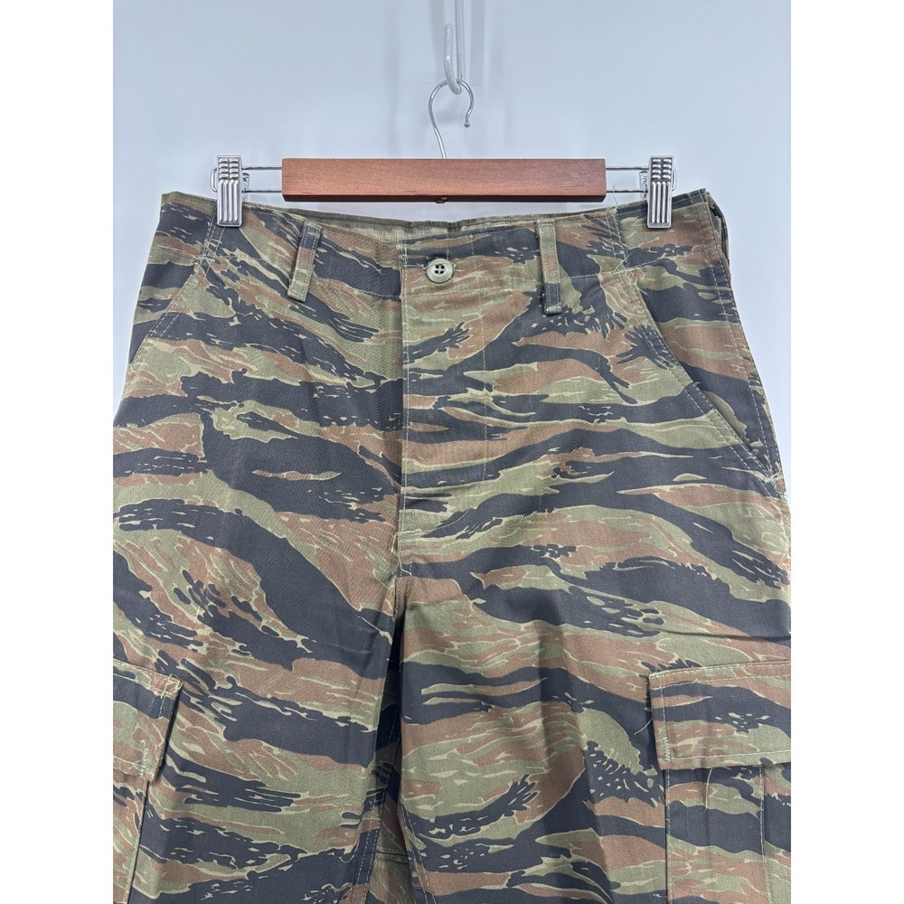 Camo Distributors Combat Trousers Cargo Pants Mens Green Tiger Stripe Small Long